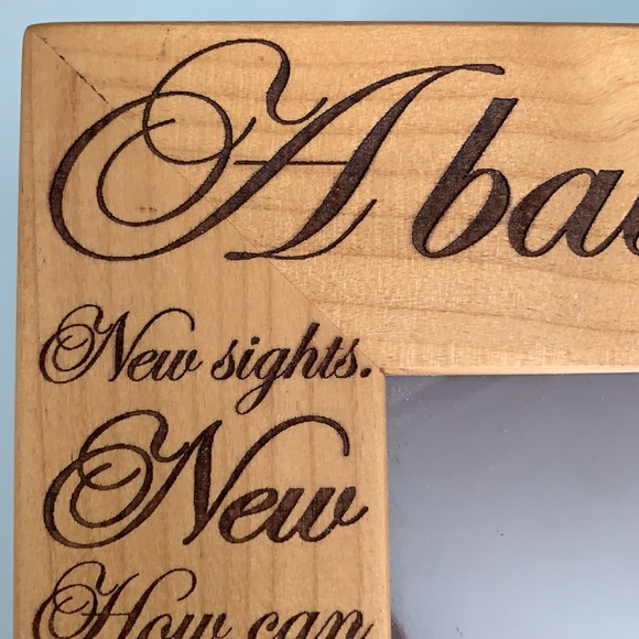 Modern Farmhouse 4 x 6 vintage Laser Art Baby photo frame - Picture 5 of 7